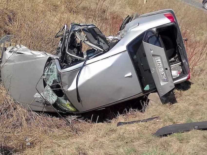 Very Heavy Side Impact That has Completely Destroyed a Car