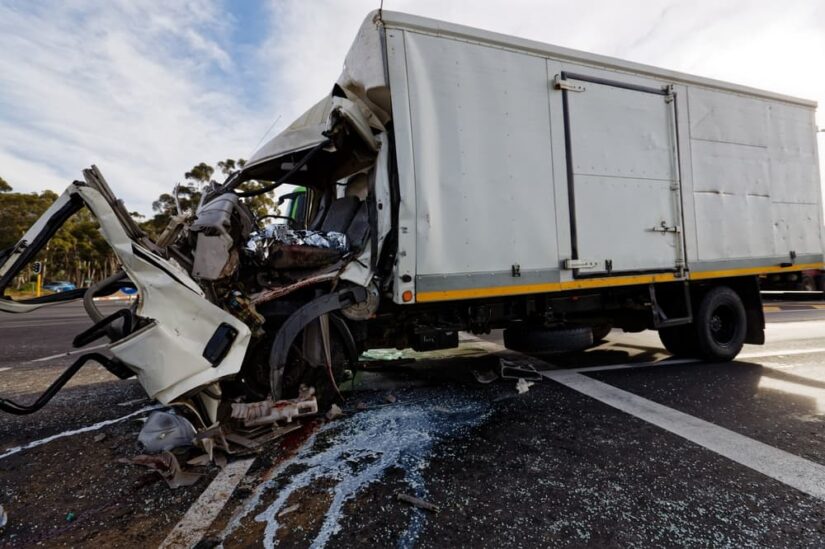 Truck Smashed In An Accident