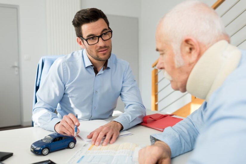 Lawyer Talking To A Client